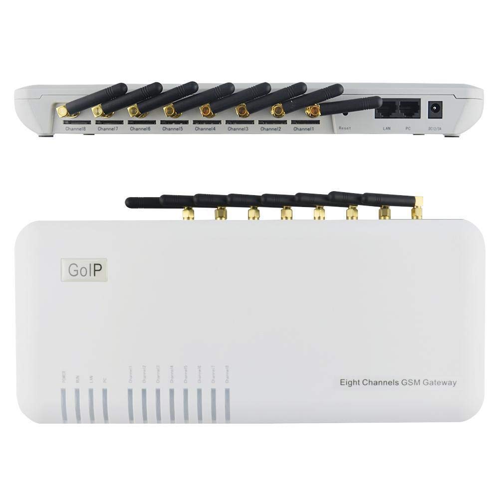 FidgetGear VoIP GoIP GSM Gateway GoIP-8 Quad Band/IP PBX, H323